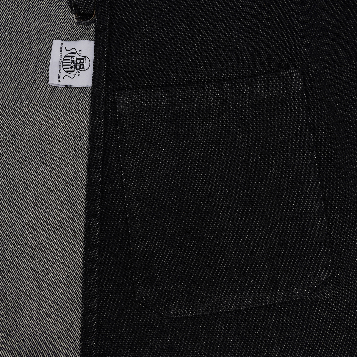 Classic Denim Apron - Black - latest color
