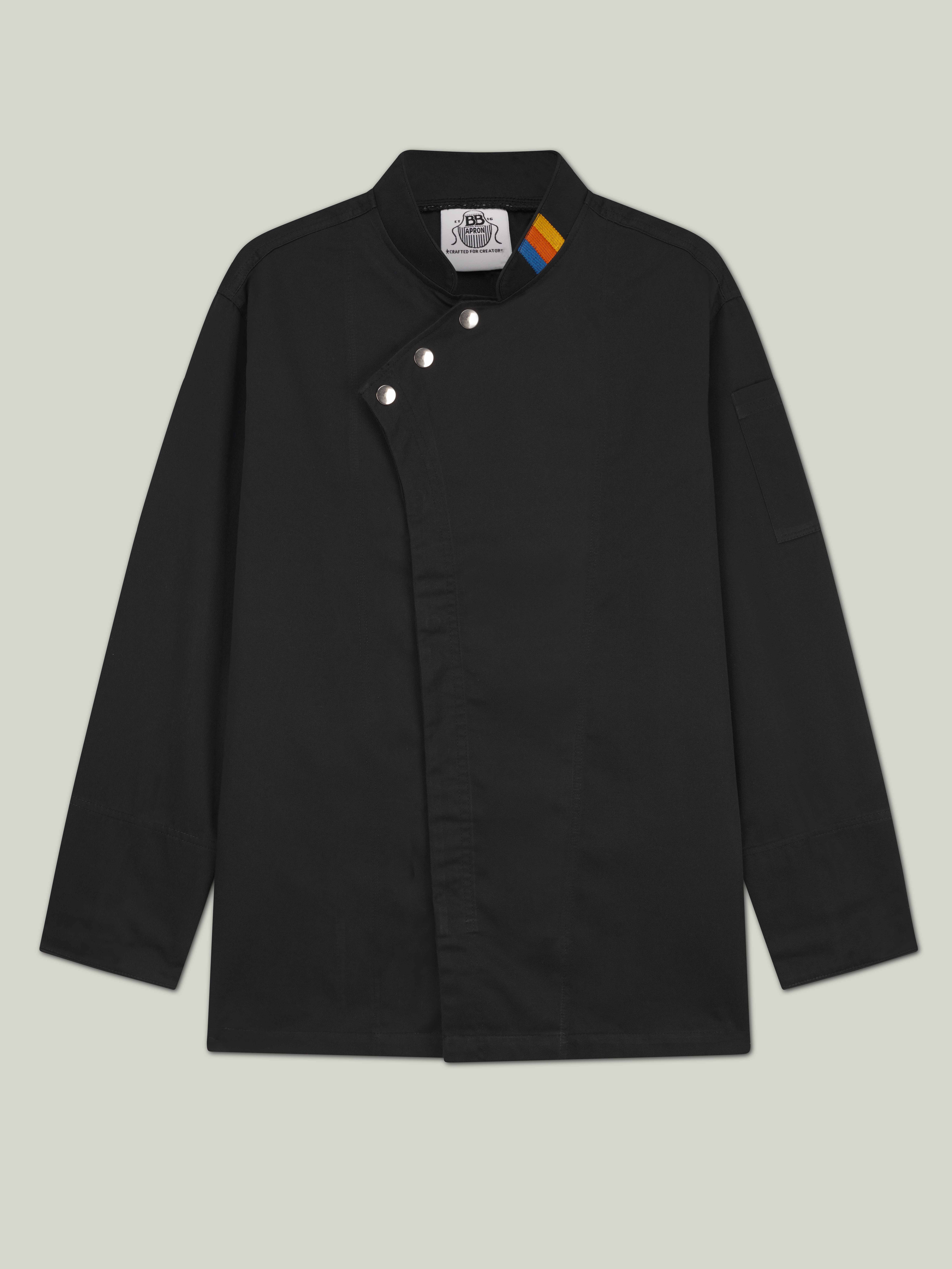 Executive Chef Coat Black – Classic Fit