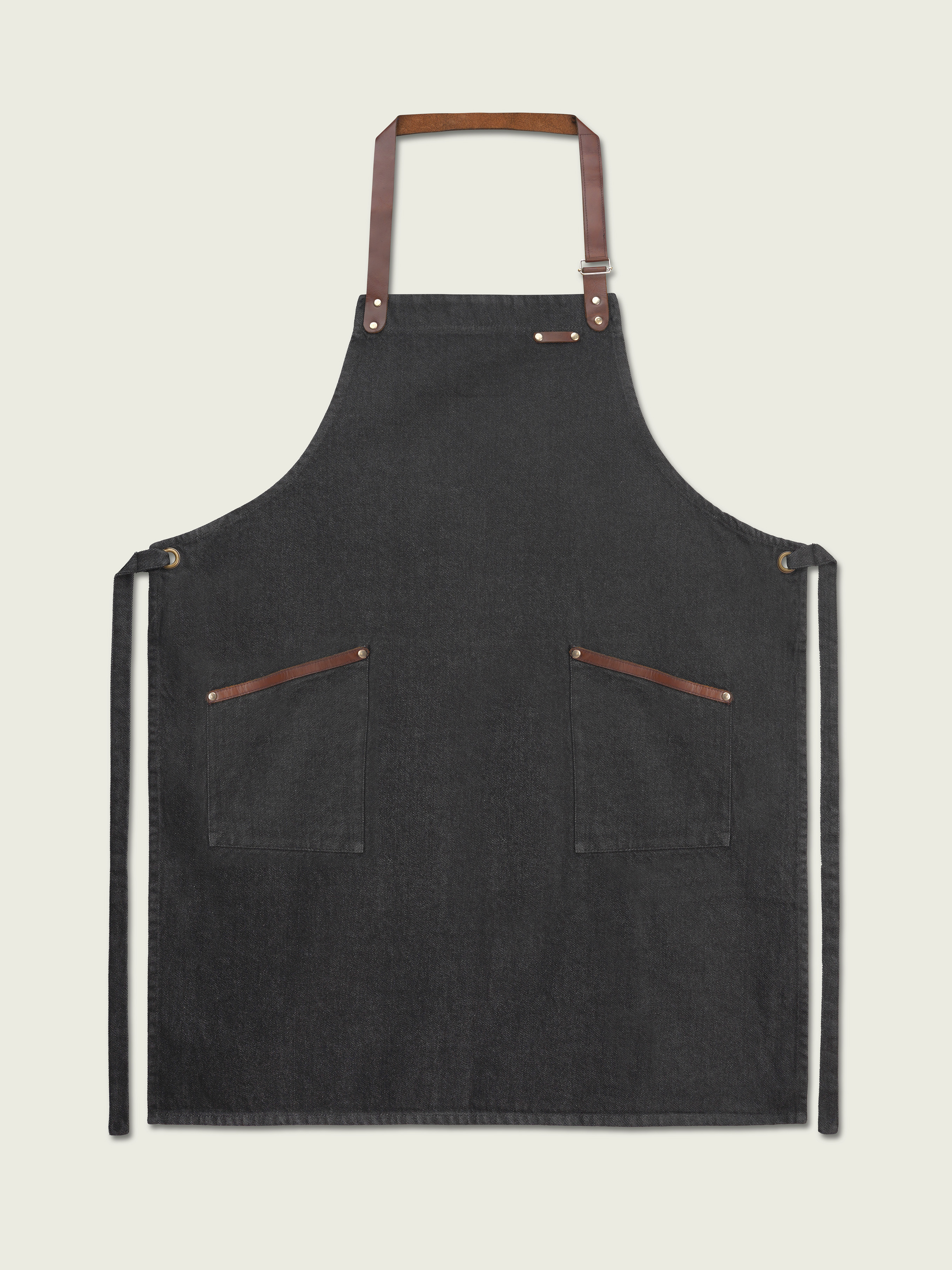 Heritage Denim Apron – Leather Addition